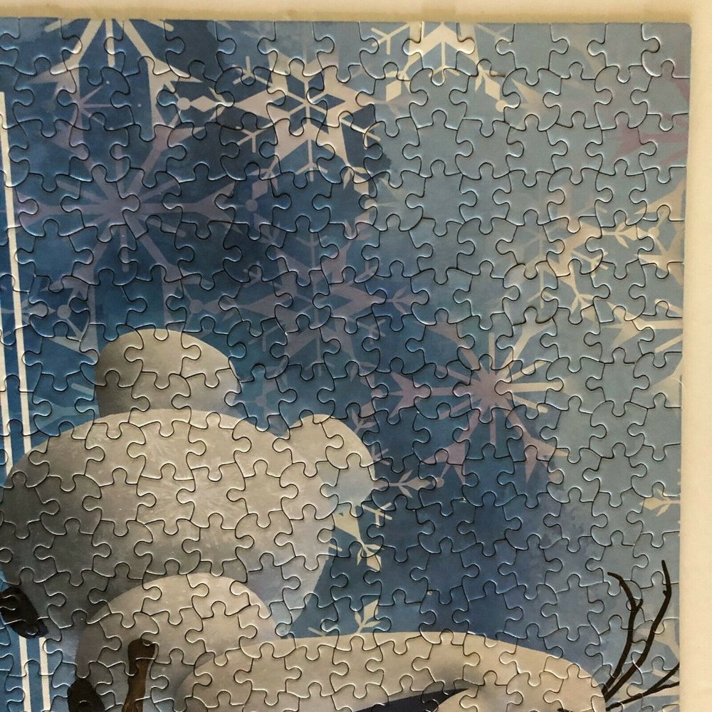 Disney Frozen Olaf Jigsaw Puzzle Kids 500 Piece Blue Snow-It-All Snowflake - Picture 2 of 8